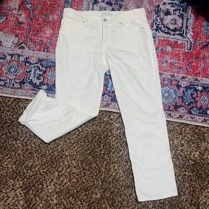 Lucky Sweet Crop Size 8/29 White Jeans